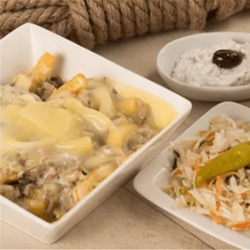 Gyros kapsalon met salade
