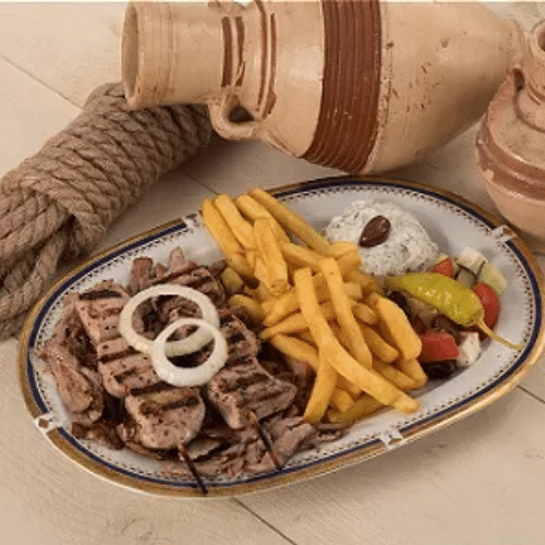 Souvlaki schotel