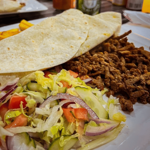 Dürüm lamsshoarma en kaas