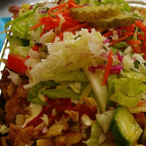 Kapsalon mix vlees (kip kalf) klein