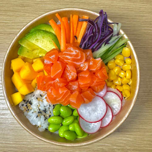 Poké bowl zalm