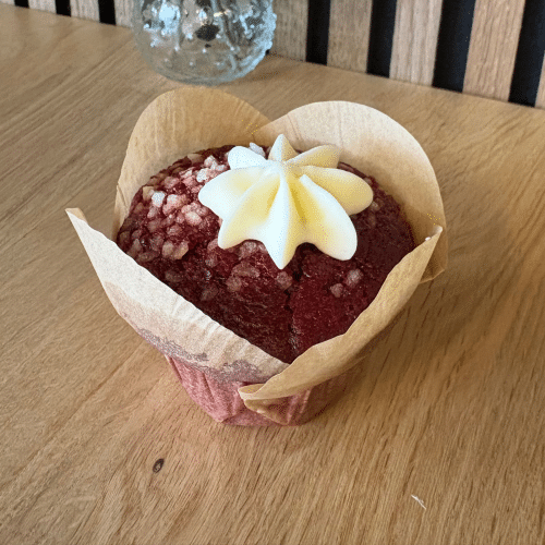 Red velvet muffin