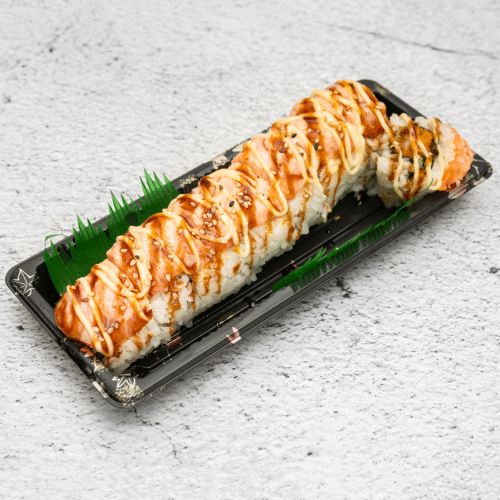 Flamed salmon ebi