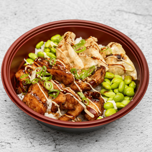 Karaage, gyoza don