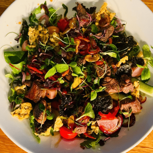 Salade Oosterse ossenhaaspuntjes