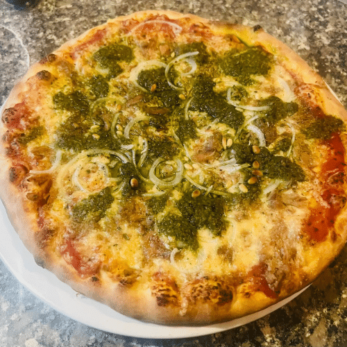 Pizza pesto