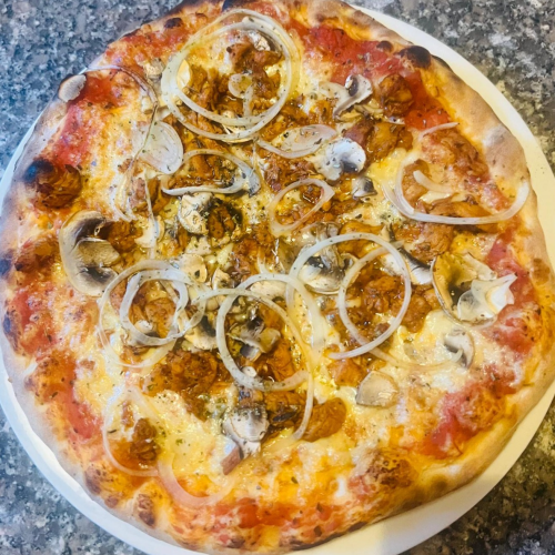 Pizza pollo halal
