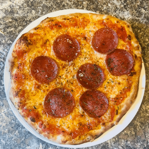 Pizza salami halal