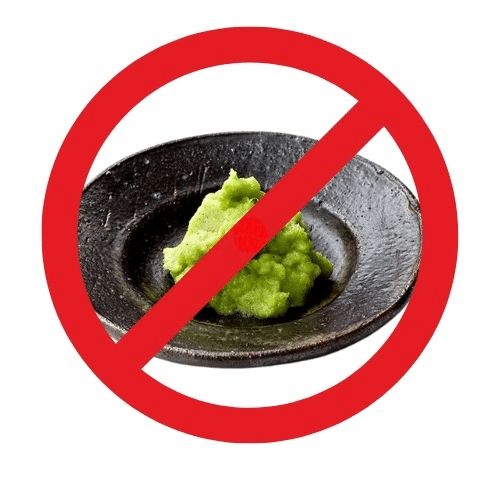 Ik wil geen wasabi