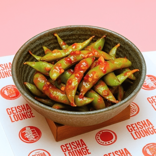 Spiced edamame