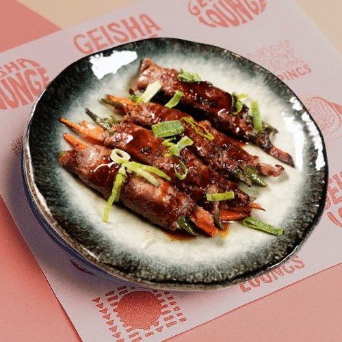 Teppanyaki beef rolls 4 stuks