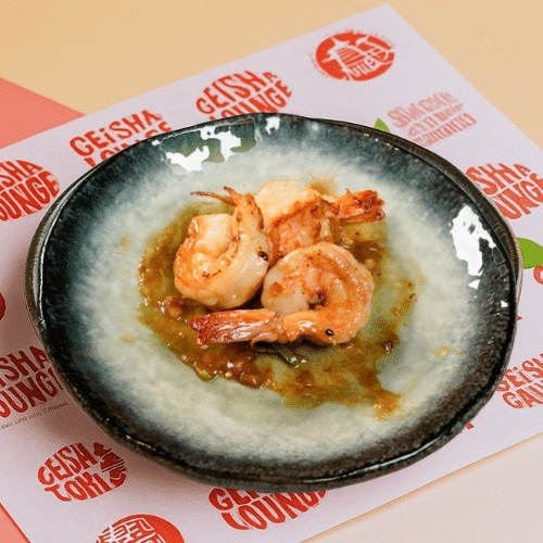 Teppanyaki black tiger prawns 4 stuks
