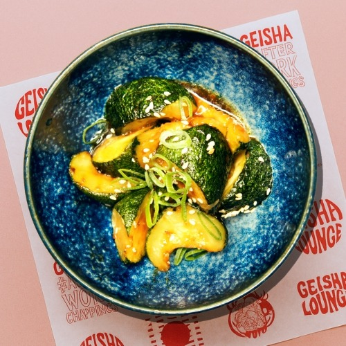 Wok courgettes
