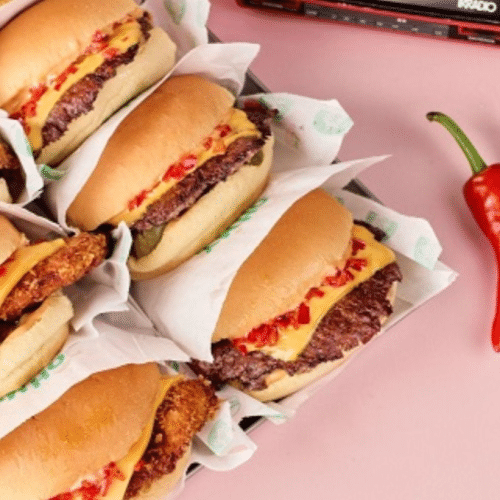 Spicy burger beef