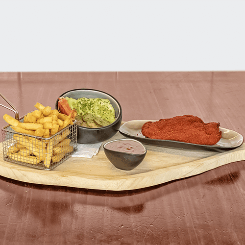 Kipschnitzel plate