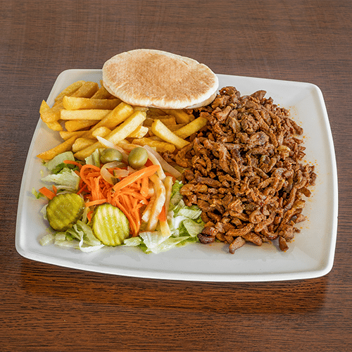 Shoarma schotel met brood