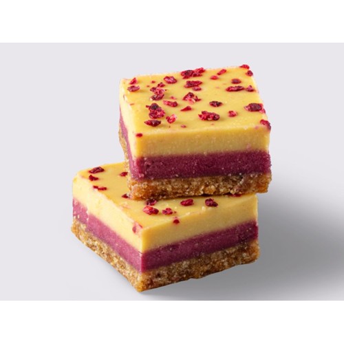 Raw Passionfruit & Raspberry Square