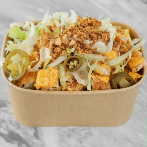 Loaded fries crispy chicken