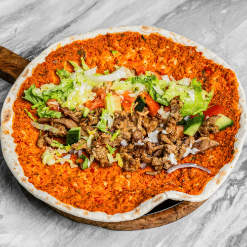 Turkse pizza met shoarma