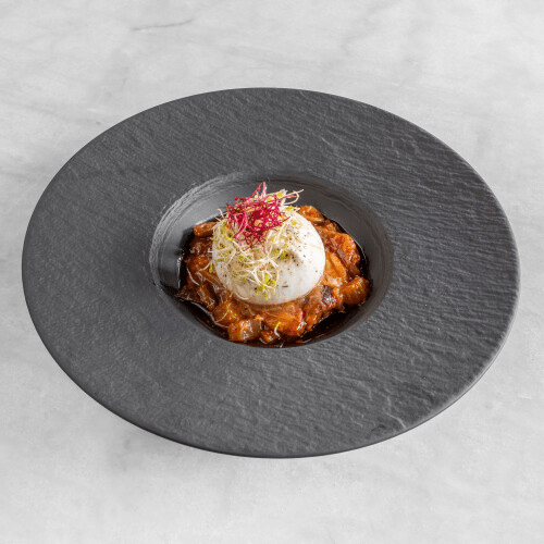 Burrata caponata
