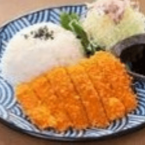 Fried chicken katsu rice bowl