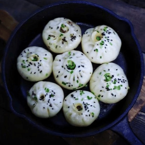 Fried mini bao