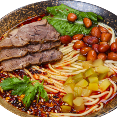 Spicy beef noodles