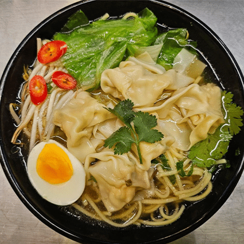 Pork wonton noodles