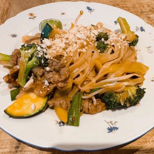 Phad thai met rundvlees