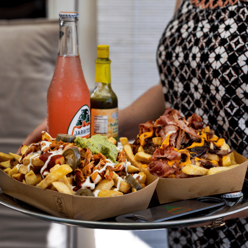 Loaded fries BBQ beef brisket