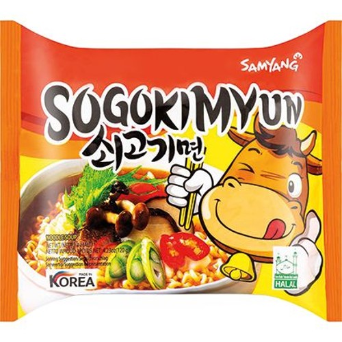 Samyang  Instant Ramen Sogo Kim Yun Runderbouillon Smaak 120g