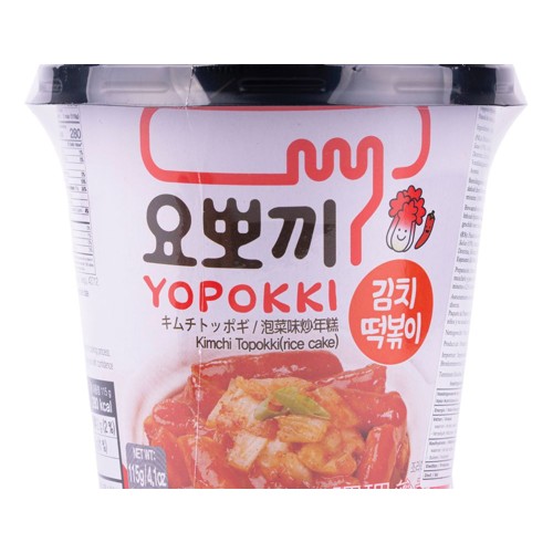 Yopokki  Topokki Instant Cup Rijstcake Kimchi Smaak 115g