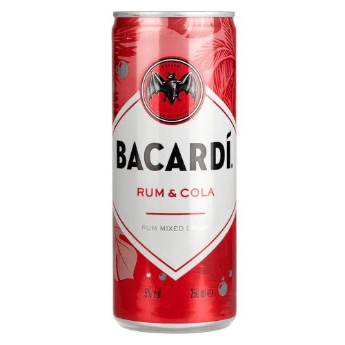 1 blik Bacardi Cola