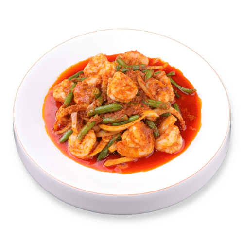 Thai red curry shrimp