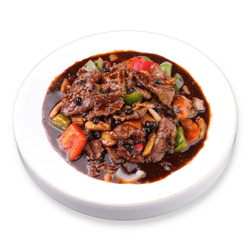 Zwarte bonensaus beef