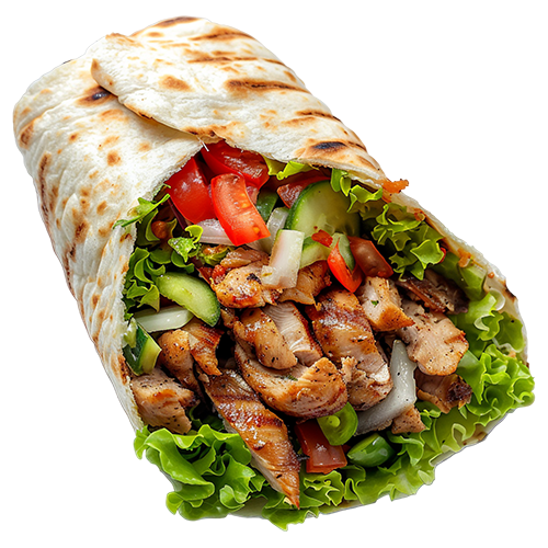 Dürüm kipdöner met kaas