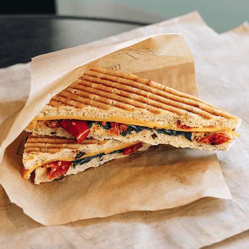 Tosti focaccia vegan