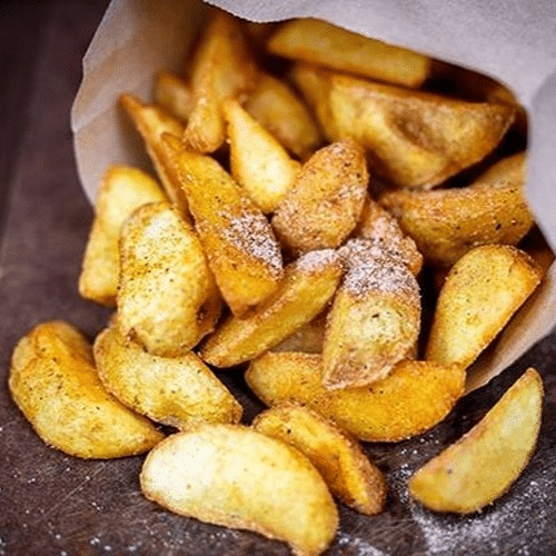 Hand-cut potato