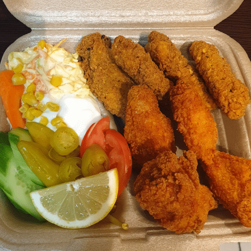 Crispy wings en tenders