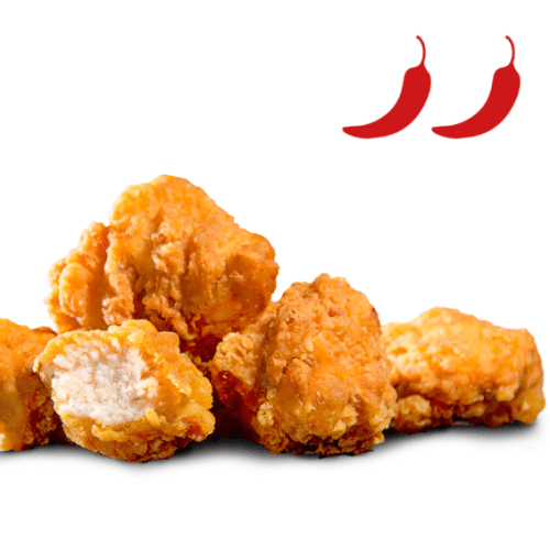 5 hot chicken filet chunks