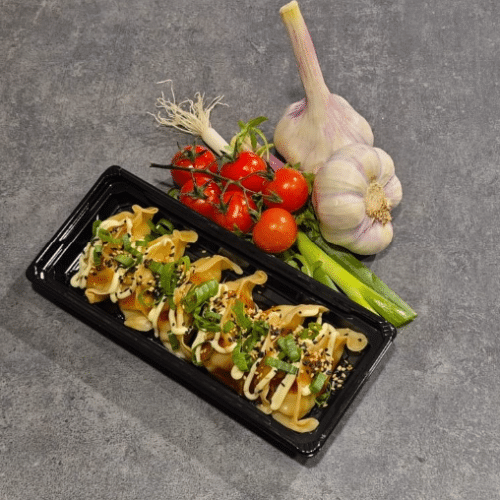 Garnalen dumplings gestoomd