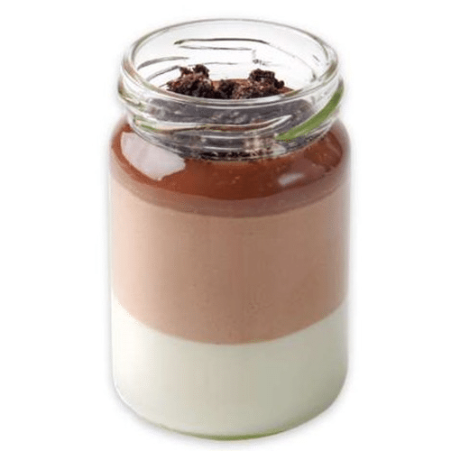 Dessert jar black cookie chocolate