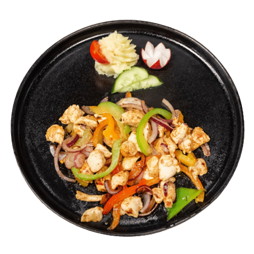 Vegan hot chicken schotel