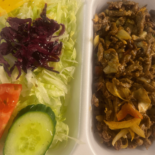 Shoarma exotisch schotel