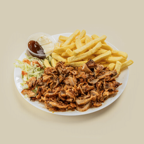 Döner kebab kipschotel