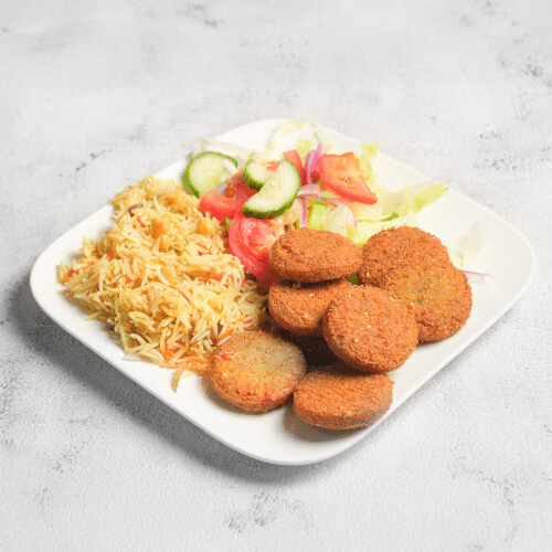 Falafel over rice