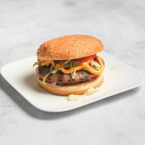 Flames hamburger