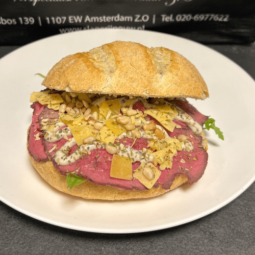 Luxe broodje arrosto di manzo