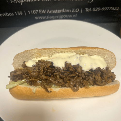 Warm broodje shoarma