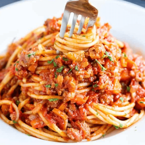 Pasta bolognese